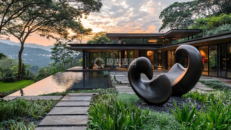 高清大图下载【趣麦麦图】山顶别墅