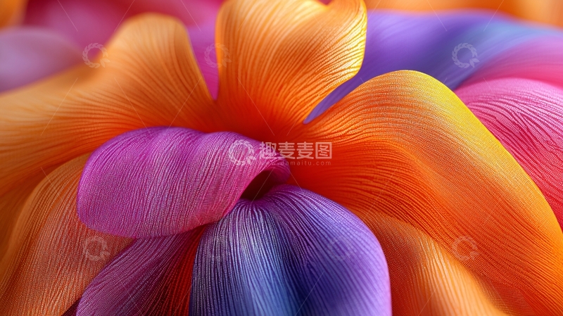 高清大图下载【趣麦麦图】彩色花瓣特写