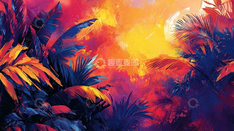 高清大图下载【趣麦麦图】热带雨林梦幻色彩