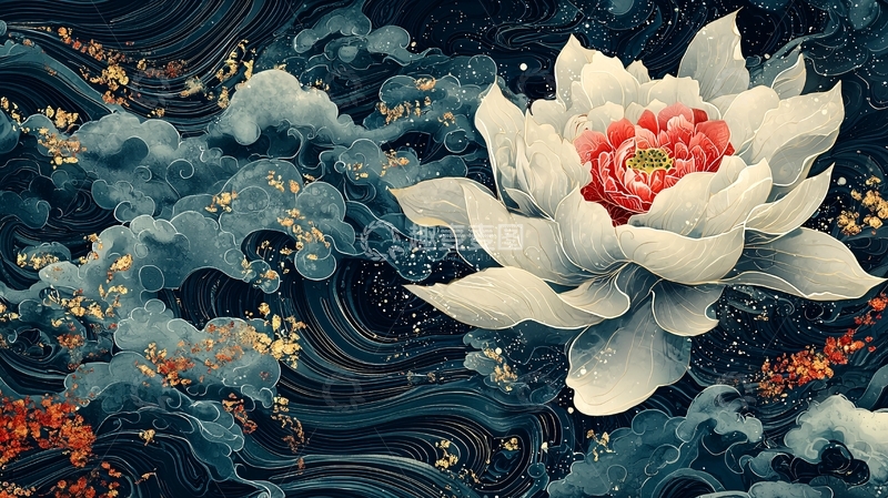 高清大图下载【趣麦麦图】水墨写意花卉