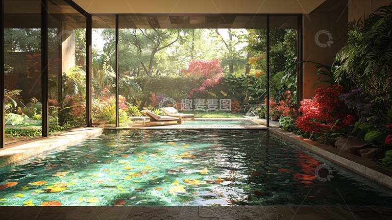 高清大图下载【趣麦麦图】室内泳池