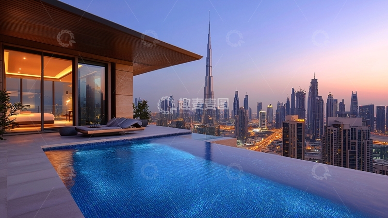 高清大图下载【趣麦麦图】迪拜奢华顶层公寓