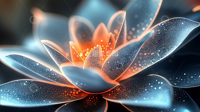 高清大图下载【趣麦麦图】光影梦幻莲花