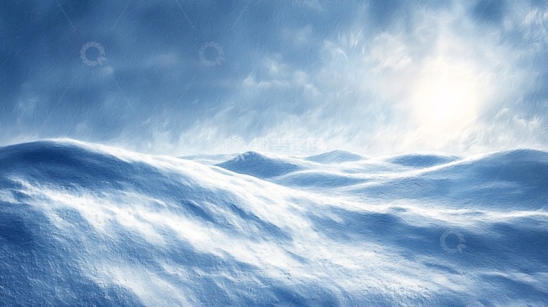 高清大图下载【趣麦麦图】冰雪覆盖的广阔雪原