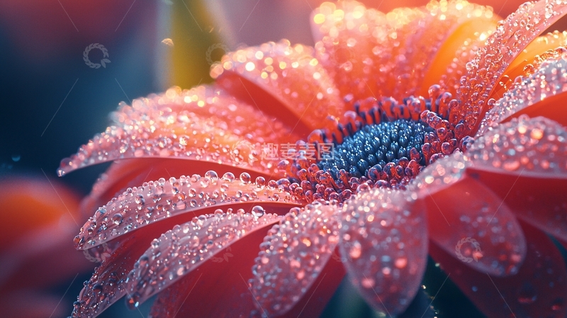 高清大图下载【趣麦麦图】清晨露珠花瓣