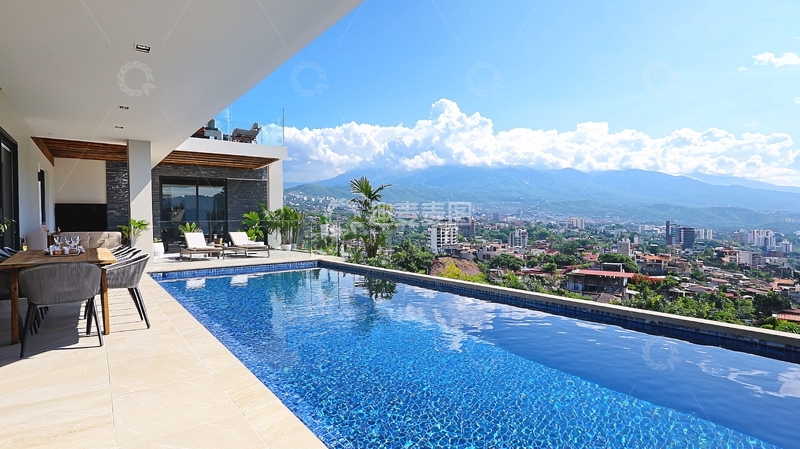 高清大图下载【趣麦麦图】山景泳池别墅