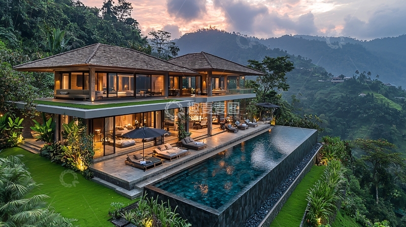 高清大图下载【趣麦麦图】山顶别墅