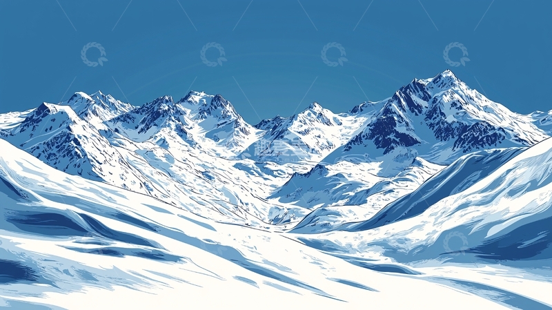 高清大图下载【趣麦麦图】雪山风景