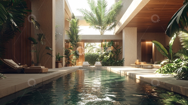 高清大图下载【趣麦麦图】室内泳池