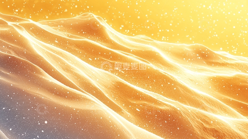 高清大图下载【趣麦麦图】金色波浪