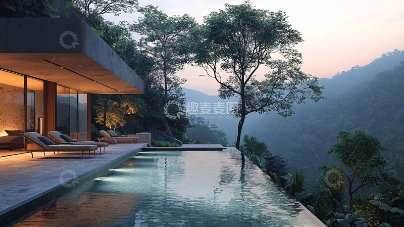 高清大图下载【趣麦麦图】山谷别墅