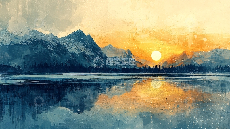 高清大图下载【趣麦麦图】水彩画