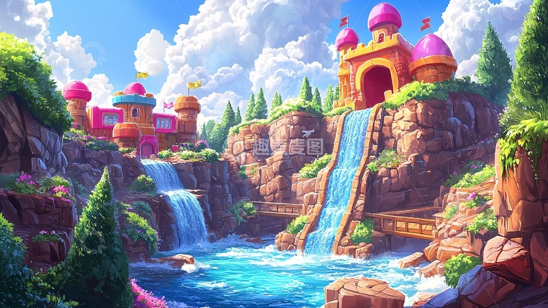 高清大图下载【趣麦麦图】梦幻糖果城堡