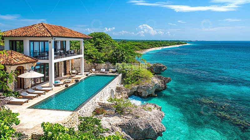 高清大图下载【趣麦麦图】海边别墅