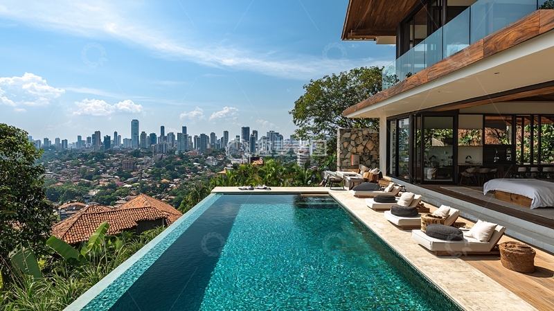 高清大图下载【趣麦麦图】城市景观别墅