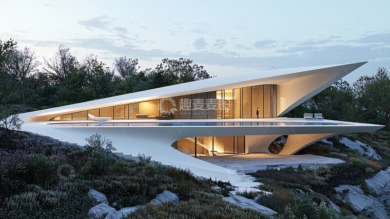 高清大图下载【趣麦麦图】现代简约风格别墅