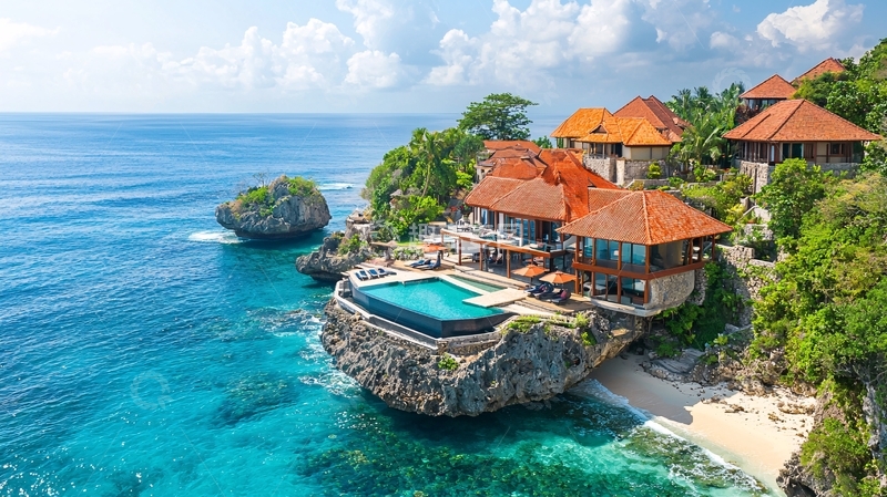 高清大图下载【趣麦麦图】海边别墅