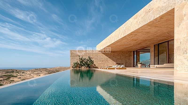 高清大图下载【趣麦麦图】沙漠豪宅