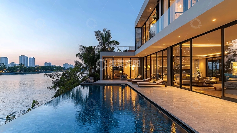 高清大图下载【趣麦麦图】现代简约别墅70