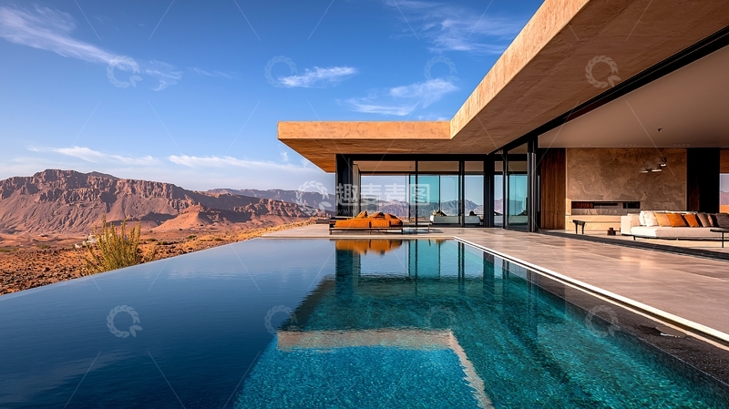 高清大图下载【趣麦麦图】沙漠豪宅