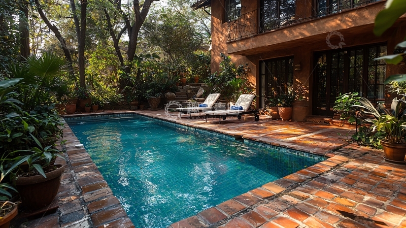 高清大图下载【趣麦麦图】别墅泳池