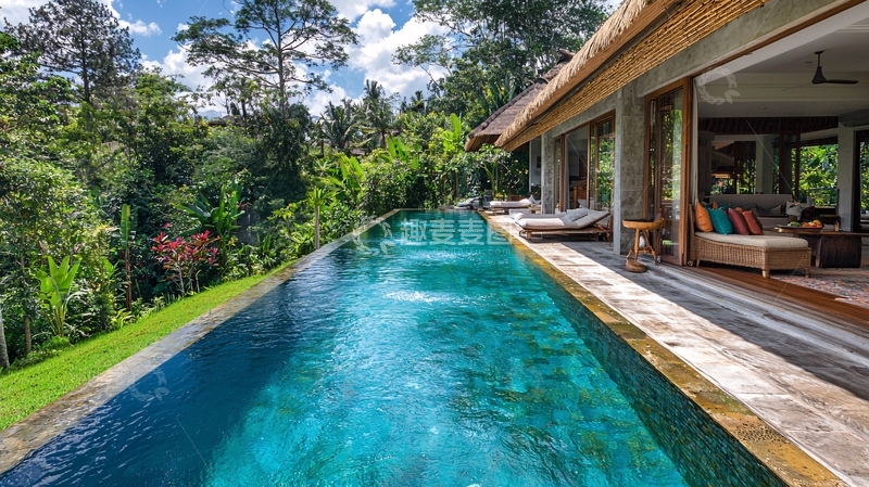 高清大图下载【趣麦麦图】巴厘岛泳池别墅