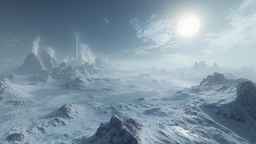 冰雪覆盖的山脉