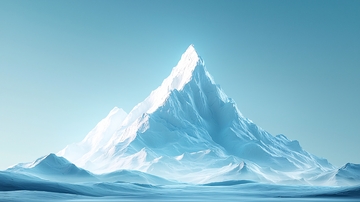 冰雪覆盖的山峰