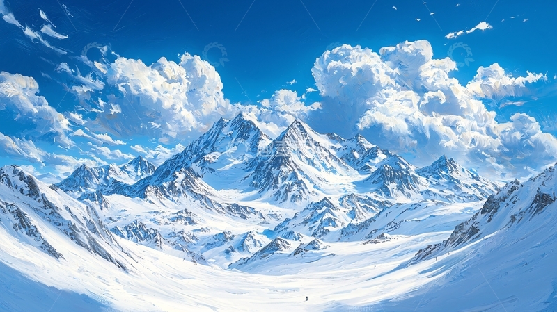 高清大图下载【趣麦麦图】雪山风景