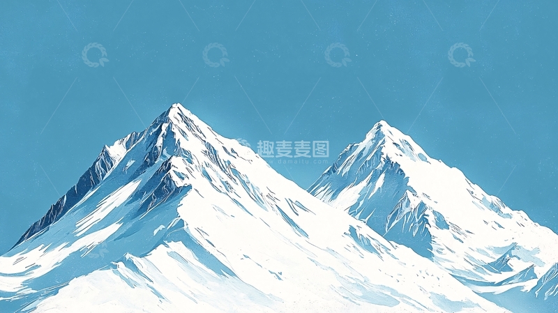 高清大图下载【趣麦麦图】雪山风景