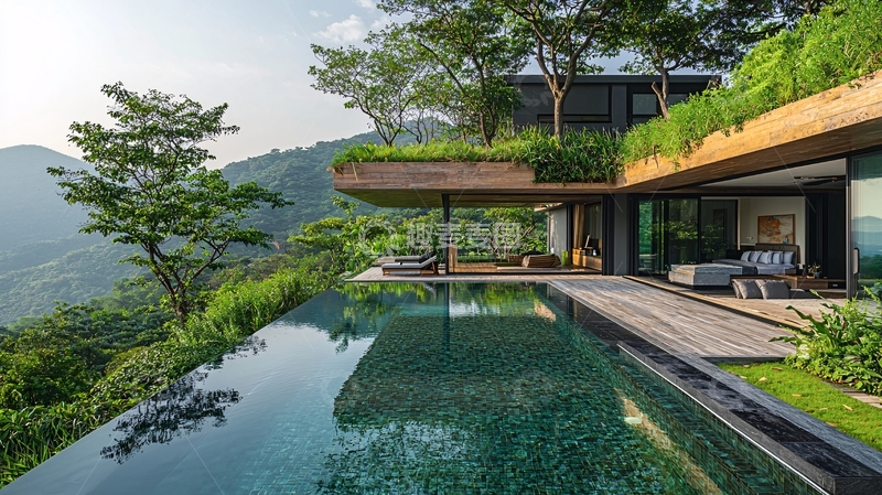 高清大图下载【趣麦麦图】山景别墅