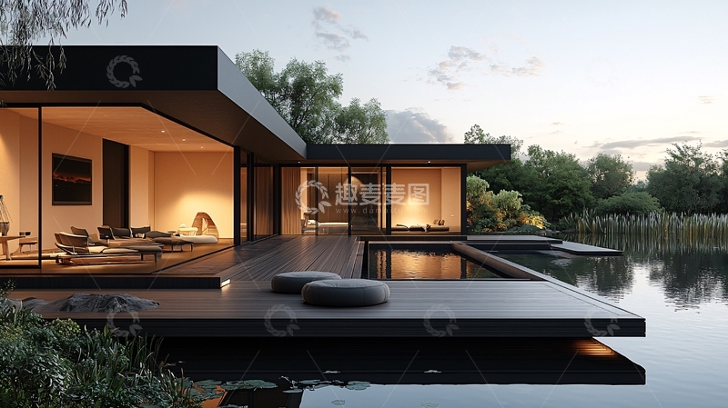 高清大图下载【趣麦麦图】现代简约别墅72