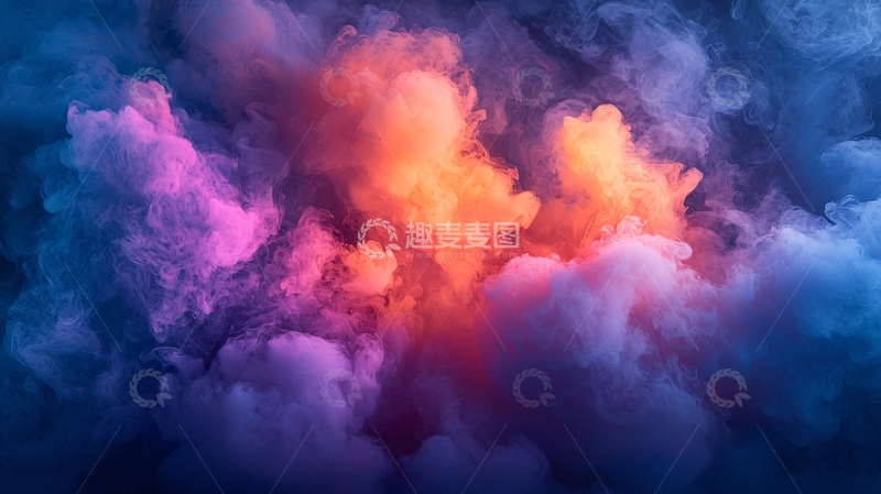 高清大图下载【趣麦麦图】彩色烟雾