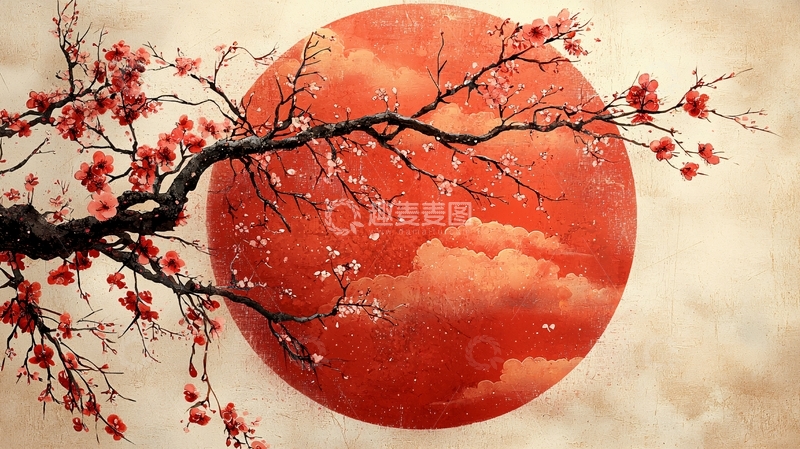 高清大图下载【趣麦麦图】红月