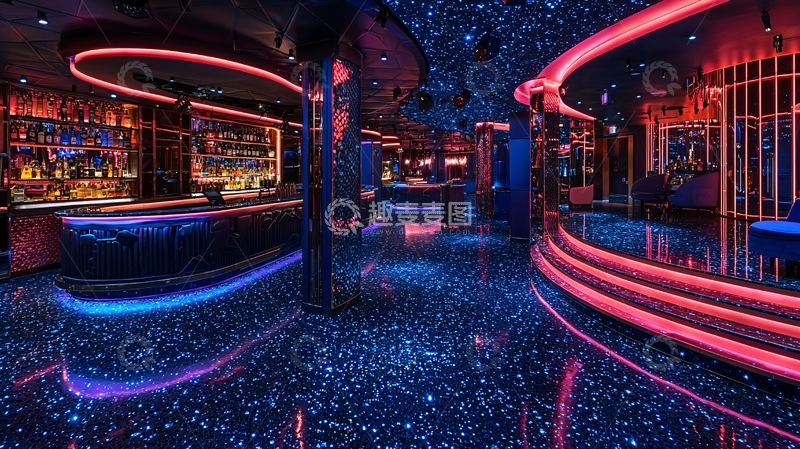 高清大图下载【趣麦麦图】炫彩酒吧星空夜店