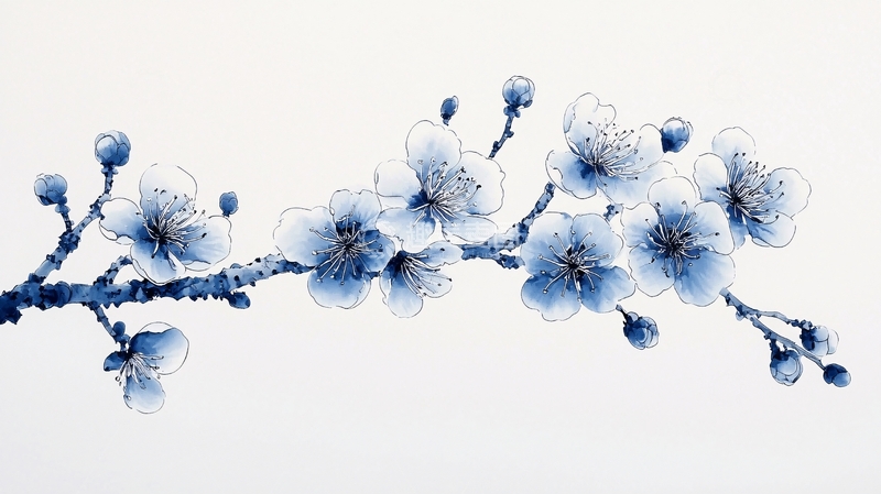 高清大图下载【趣麦麦图】水墨梅花