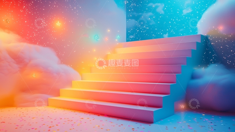 高清大图下载【趣麦麦图】梦幻阶梯7