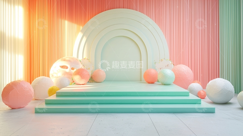 高清大图下载【趣麦麦图】粉色系背景