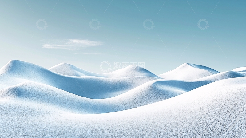 高清大图下载【趣麦麦图】极简风格雪山风景图