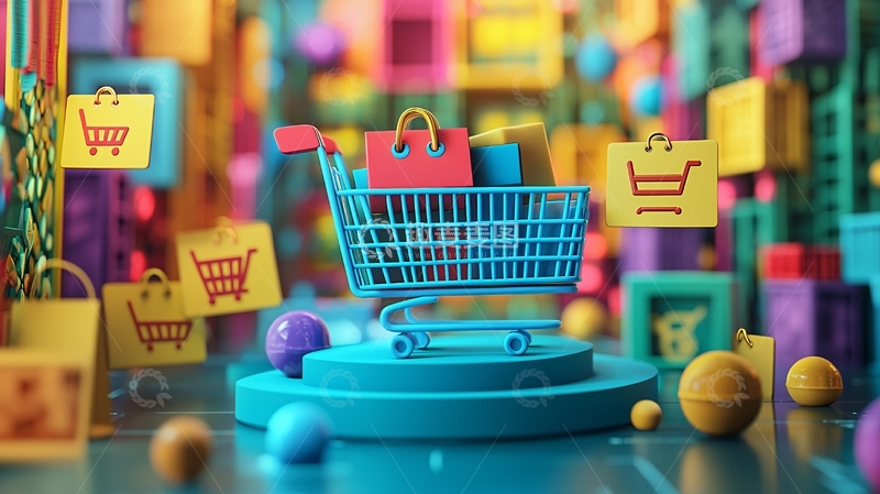 高清大图下载【趣麦麦图】购物车6