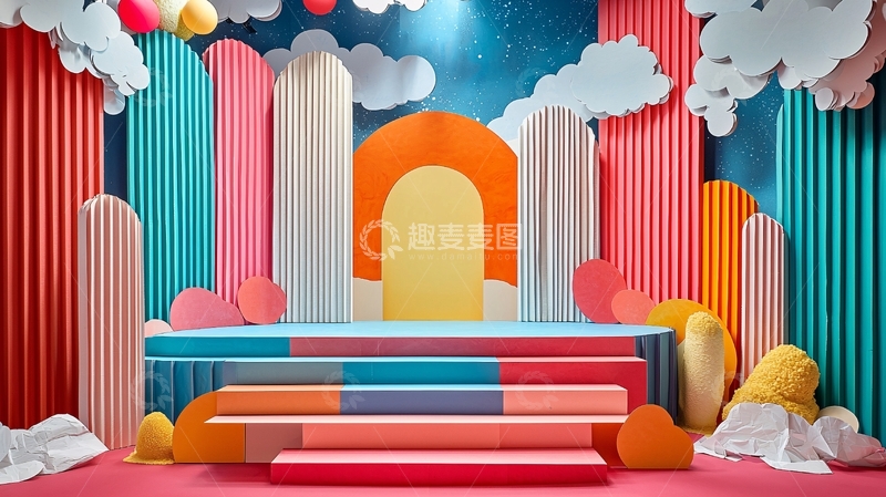 高清大图下载【趣麦麦图】梦幻多彩背景