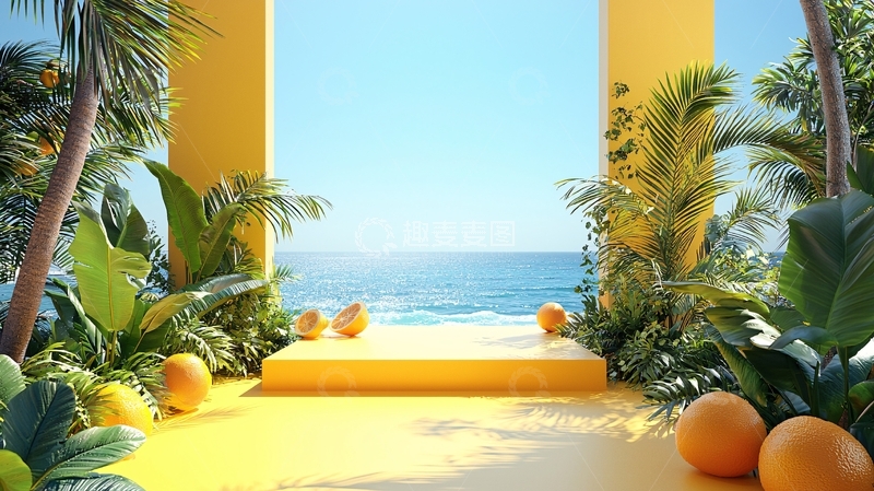 高清大图下载【趣麦麦图】热带海滩度假胜地