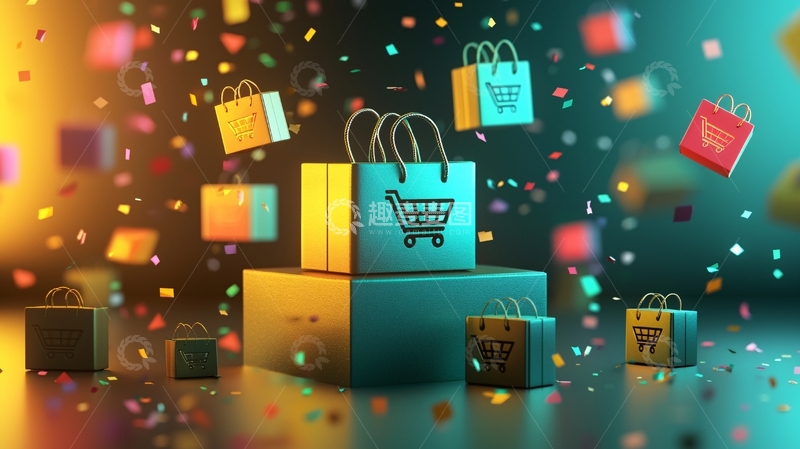 高清大图下载【趣麦麦图】购物袋