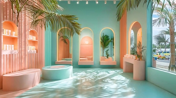 浪漫海滩风ins风店铺