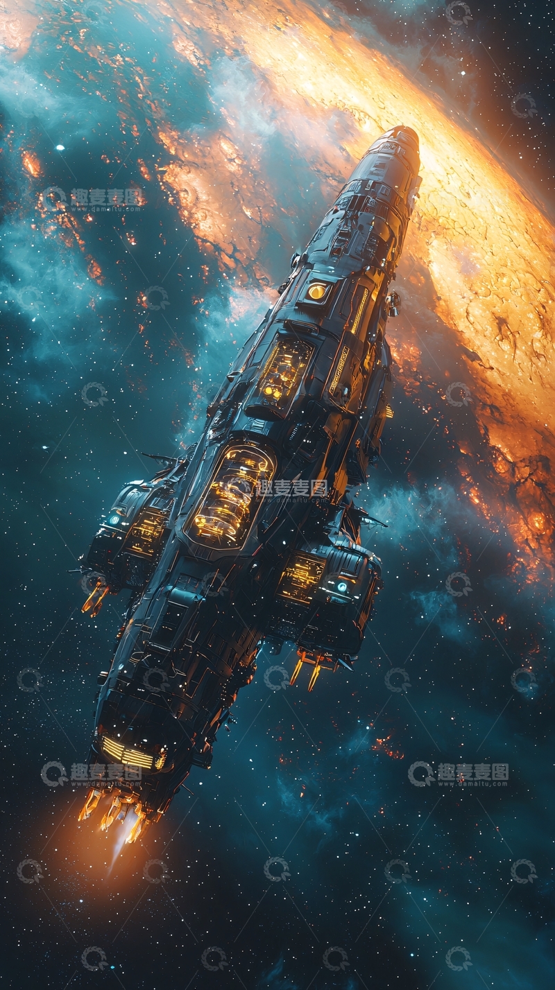 高清大图下载【趣麦麦图】宇宙飞船