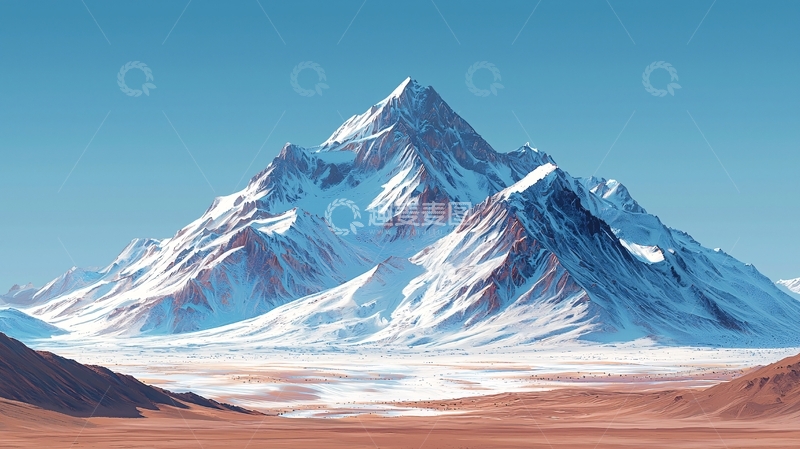 高清大图下载【趣麦麦图】雪山