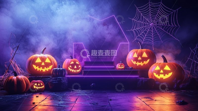 高清大图下载【趣麦麦图】万圣节南瓜灯35