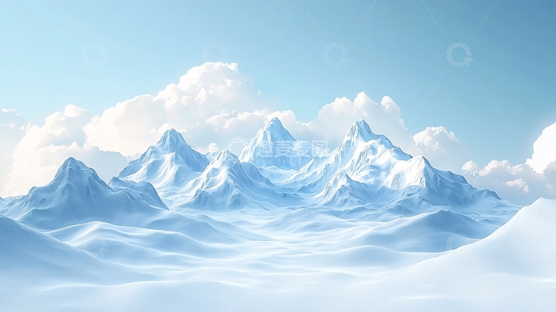 高清大图下载【趣麦麦图】雪山风景
