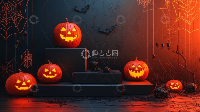 高清大图下载【趣麦麦图】万圣节南瓜灯37