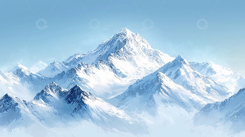 高清大图下载【趣麦麦图】雪山风景